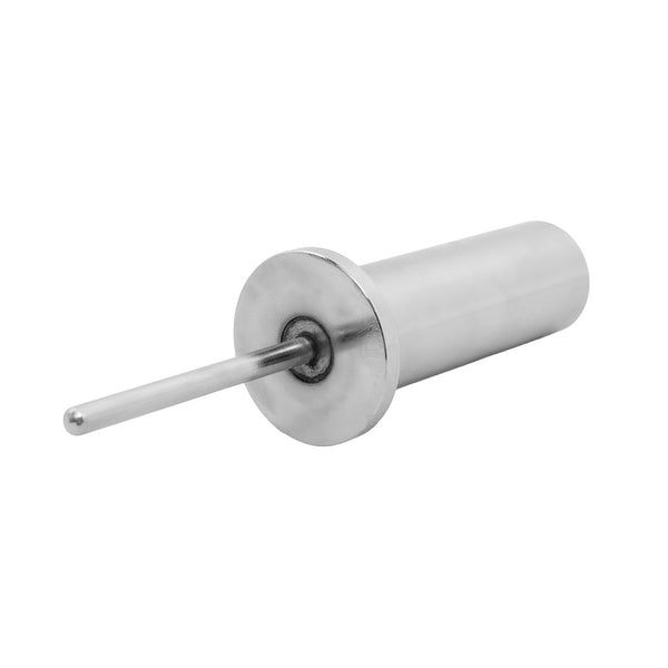 The SMAI Weight Stack Extender Pin for Cable Machine, made of stainless steel with a cylindrical handle and pointed tip, is shown on a white background—bringing the precision of gym equipment to your kitchen arsenal.