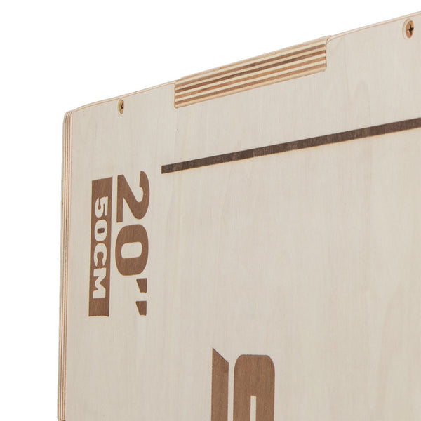 Plyometric Box - Competition Wood corner joining close up