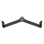 The SMAI Neoprene Cable Machine Attachments Set - 5 Piece includes a black V-shaped pull-up bar with two curved handles and "SMAI" branding, making it a versatile addition to your strength training gym accessories.