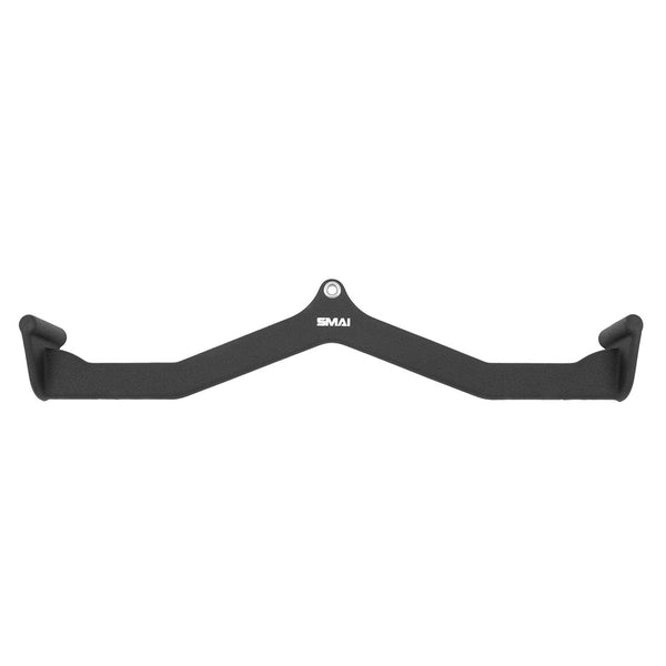 The SMAI Neoprene Cable Machine Attachments Set - 5 Piece features wide-grip bars with angled handles and central SMAI logo, making it an essential strength training accessory for any gym.