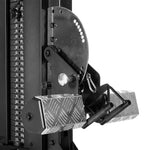 Free Standing Cable Tower Lat Pull / Low Row Close up of the foot rest