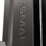 Free Standing Cable Tower Lat Pull / Low Row Close up of SMAI Branding