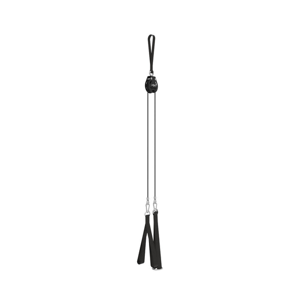 The Yard - Cable Pulley System by SMAI is ideal for functional strength training in your home gym, featuring a sleek design with user-friendly adjustment mechanism, shown here against a plain white background.