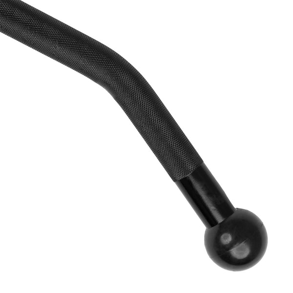Curl Bar Attachment for Cable Machine  knurled grip non-slip