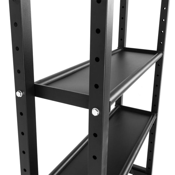 Compact Gym storage rack flat shelf
