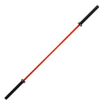 The SMAI Barbell - Red Ceramic Coat - 20kg features black handles and collars on each end, photographed against a white background. Its rust-resistant ceramic coating ensures durability and long-lasting performance.