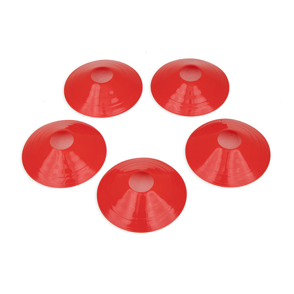5 x red agility sports cone marker cone single in. a circular pattern