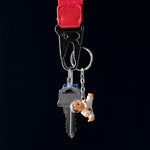 3D Mini Cartoon Man Key Ring 3 Black Background
