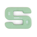 The SBELL Advanced pack, by No Sync To Channel Engine, is a sleek green kettlebell with an ergonomic S-shape and clear 8 kg weight markings. Perfect for free weight training, it effortlessly enhances your strength and conditioning routines.