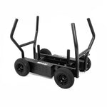 The SMAI All Terrain Resistance Sled, featuring four large rubber tires and upright handles for fitness and strength training, is displayed on a plain white background.