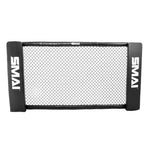 The MMA Cage Wall - Single Panel by SMAI is a rectangular training barrier with black padded sides and a central mesh screen designed to resemble an MMA cage. The name "SMAI" is prominently printed in white on the padded sides, contrasting sharply against the clean white background.