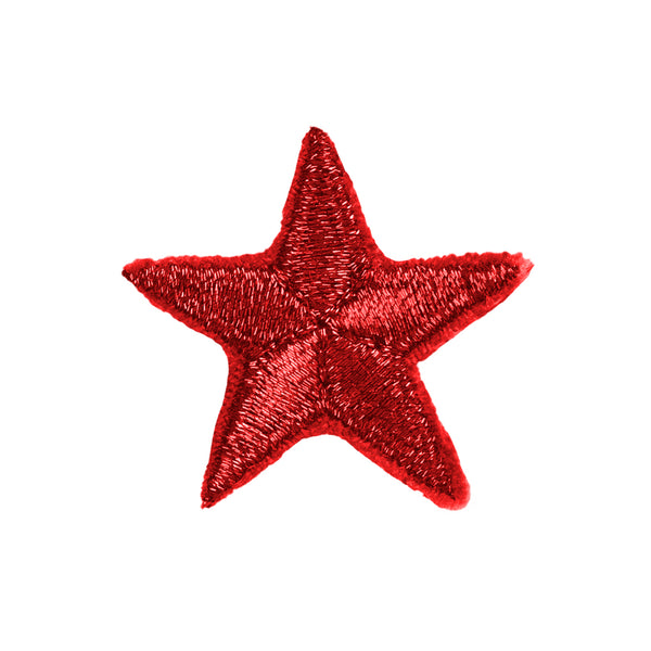 Badge - Metallic Stars Red
