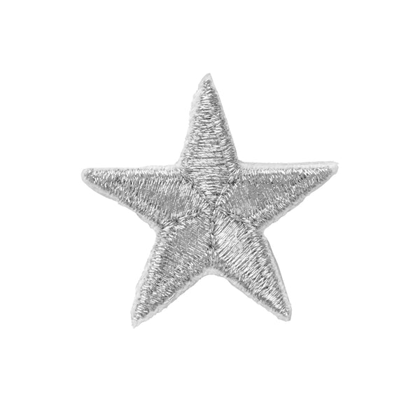 Badge - Metallic Stars Silver