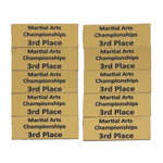 Trophy name plate - 3rd 10 PACK