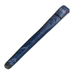 The SMAI Tai Chi Sword Brass Fitting Ying Yang comes with a long, navy padded zippered case with a small pocket, ideal for protecting and carrying your Tai Chi sword.