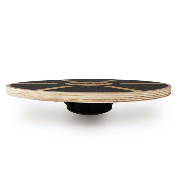 Side view of MDF Balance wobble board with non-slip surface