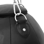 Close up of hooks attaching chain to Wrecking Ball Bag