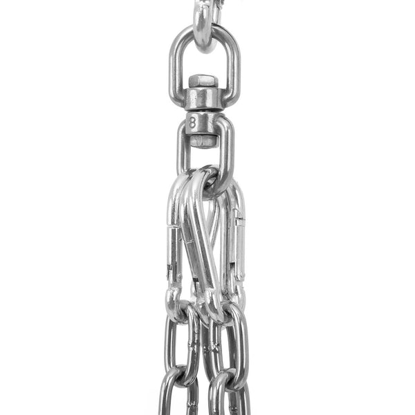Close up of swivel chain attached to the SMAI Wrecking Ball Bag
