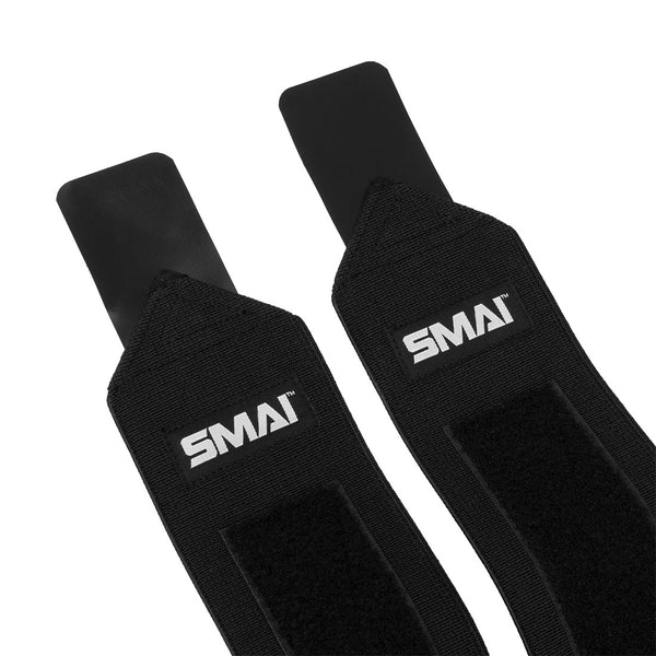 SMAI Wrist Wraps - Weightlifting velcro strap closure