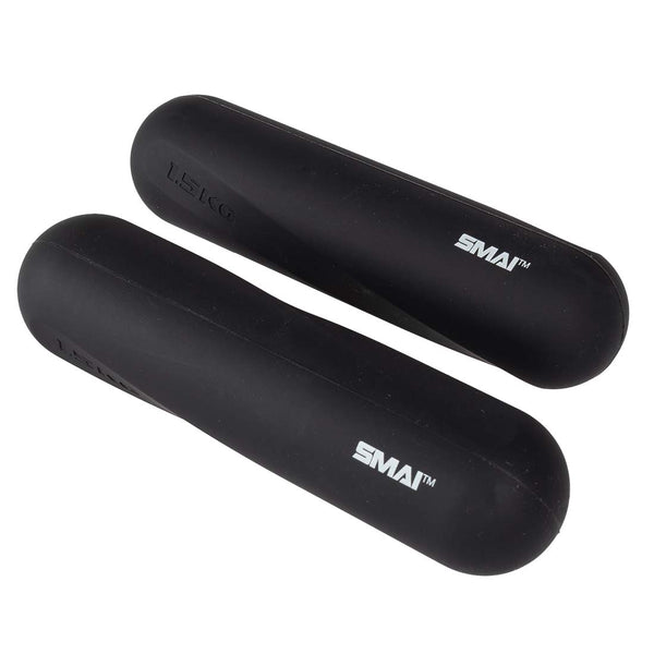 Black Hand weights 1.5kg silicone cover pair