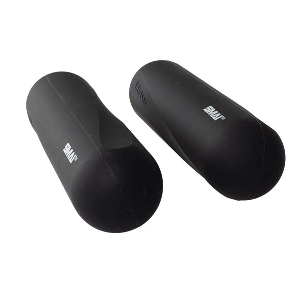 Length of Black Hand weights 1.5kg silicone cover pair