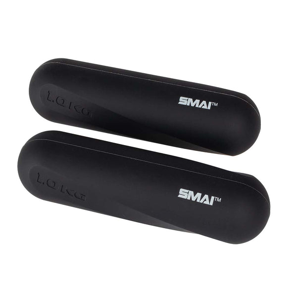 Silicone Black Hand Weights 1KG SMAI