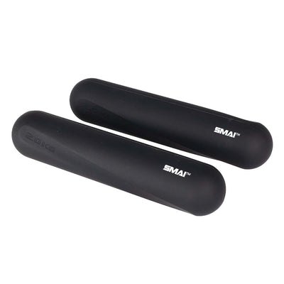Pair of Black silicone hand weights 2kg 