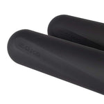 Ends of Pair of Black silicone hand weights 2kg 