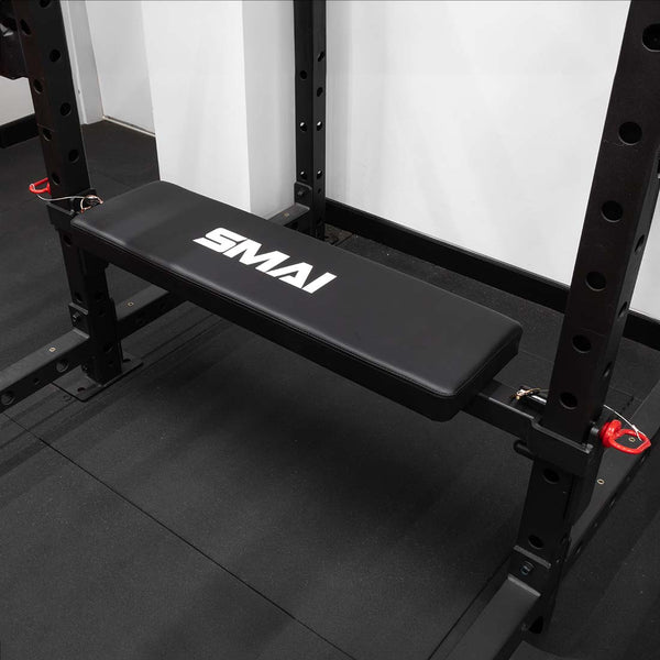 Hip thruster bench utility seat for SMAI rig