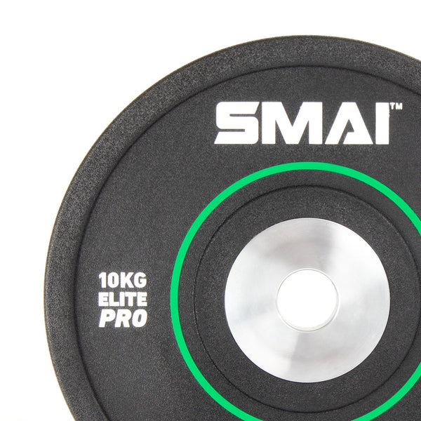 Elite Pro 10kg bumper plates Close up