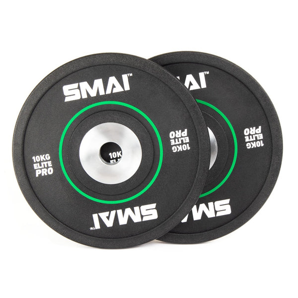 Shop 10kg Weight Plates Olympic Elite Pro Bumpers SMAI