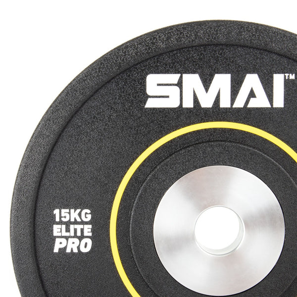 Elite Pro 15kg bumper plates Close up