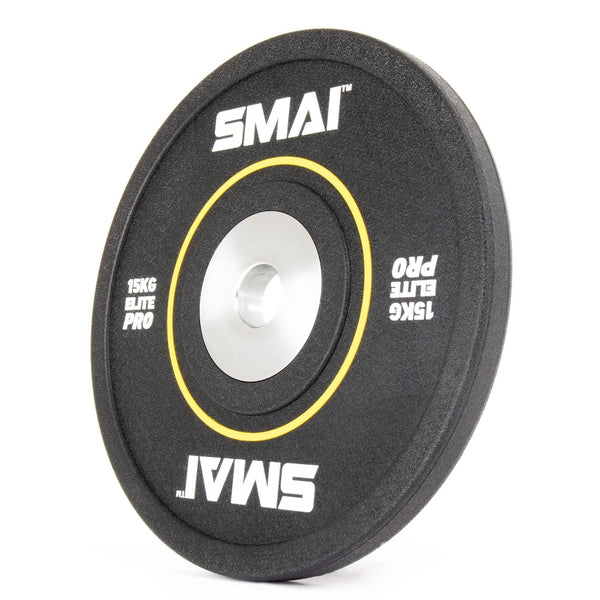 Elite Pro 15kg bumper plates Side View