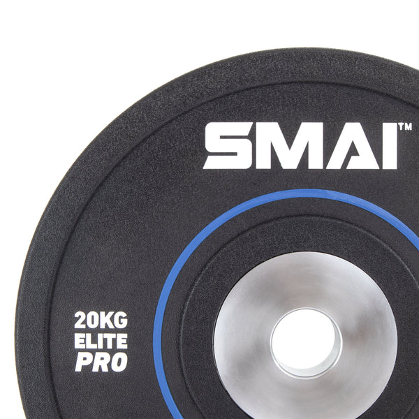 Elite Pro 20kg bumper plates Close up
