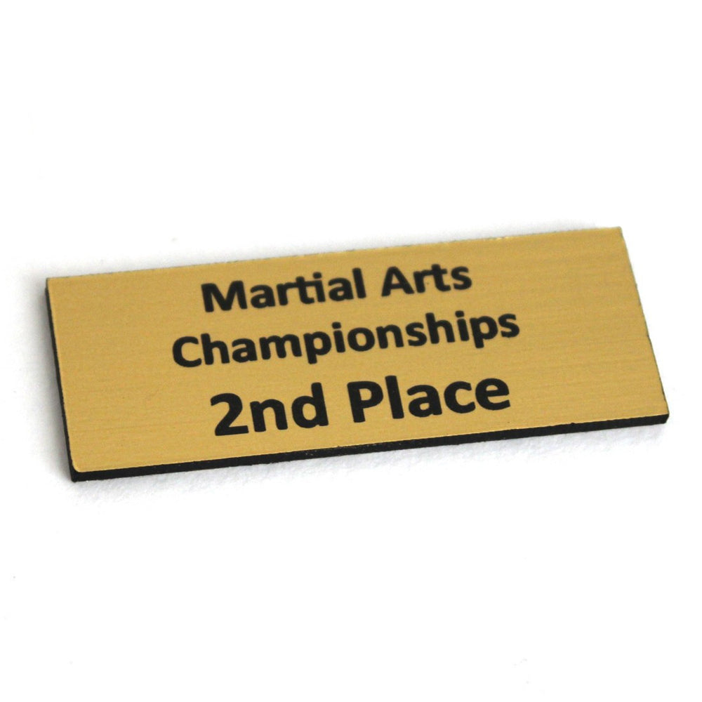 Trophy Name Plate 2nd, trophy, martial arts trophy, trophy martial arts, trophy martial art