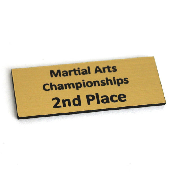 Trophy Name Plate 2nd, trophy, martial arts trophy, trophy martial arts, trophy martial art