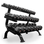 Rubber Hex Dumbbell Set 1kg-25kg (Pair) with Storage Rack