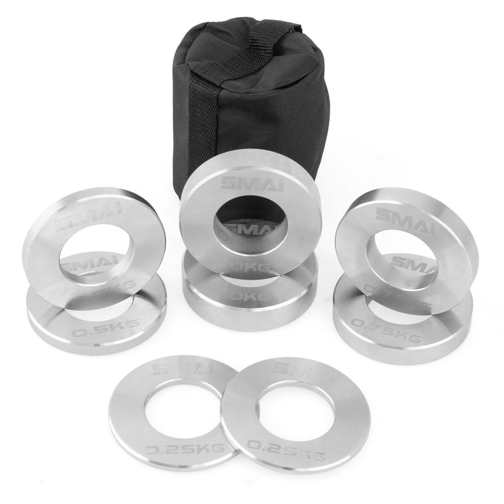 5kg fractional plate set with carry bag