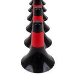 Close up SMAI Agility Cone Pro 10 pack red black row