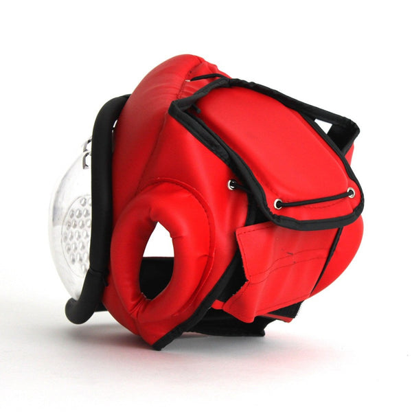 Head Guard - PU Prospec Red Back View