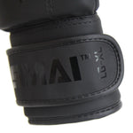 Triple Black Bag Mitt Glove Close up of SMAI and sizing on strap