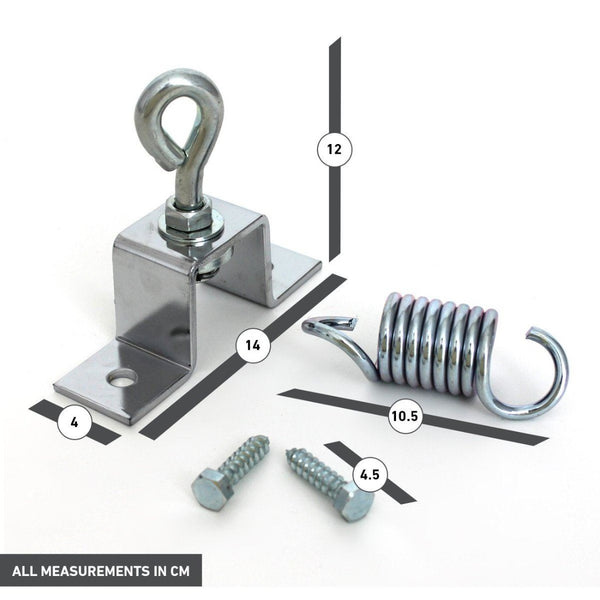 Punch Bag Hook - Commercial Swivel and Spring Mount Measurements 