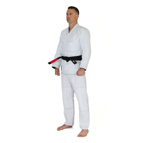 Supreme Brazilian Jiu Jitsu Uniform - White Front side view
