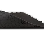 TPE Gym Flooring Tile - 5mm - Black Close up of bottom texture