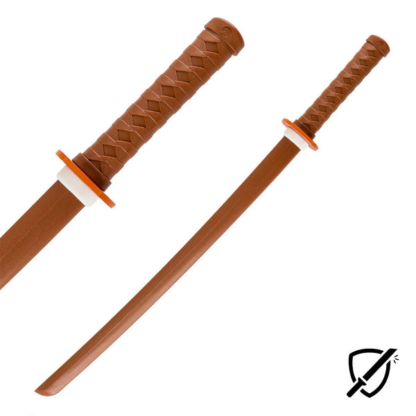 Bokken - 83cm / Brown - Unbreakable Poly Propylene unbreakable logo