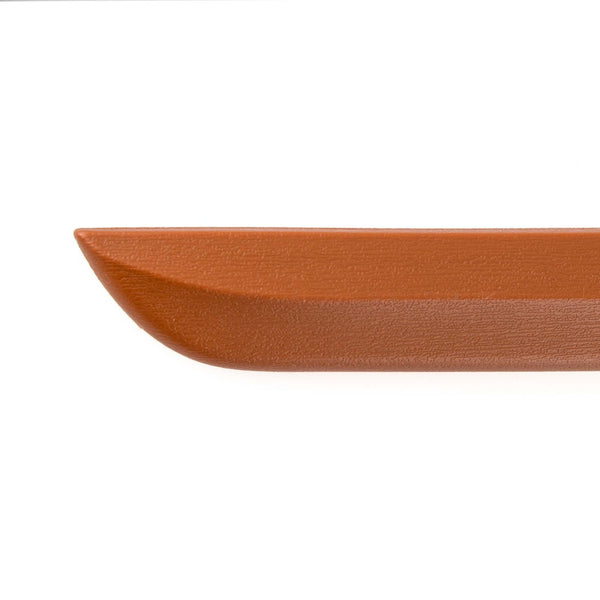 martial arts bokken sword plastic PP Poly Propylene unbreakable Close up of tip