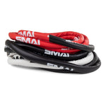 5-metre tightly coiled red, black and white boxing ropes 