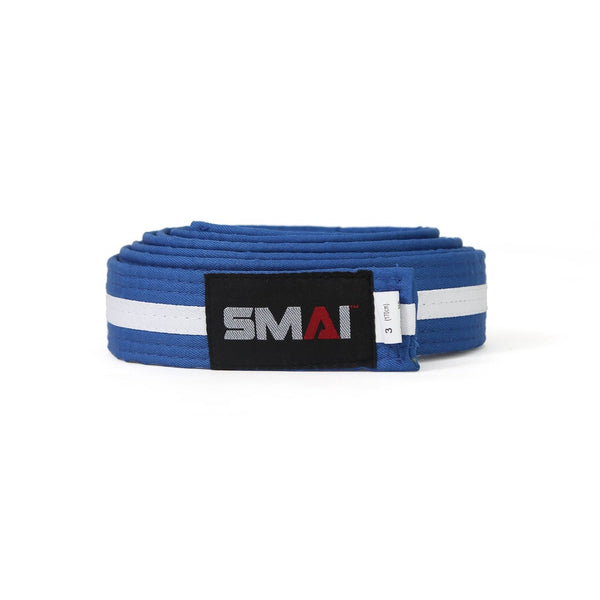 Martial Arts Belt - White Stripe Blue