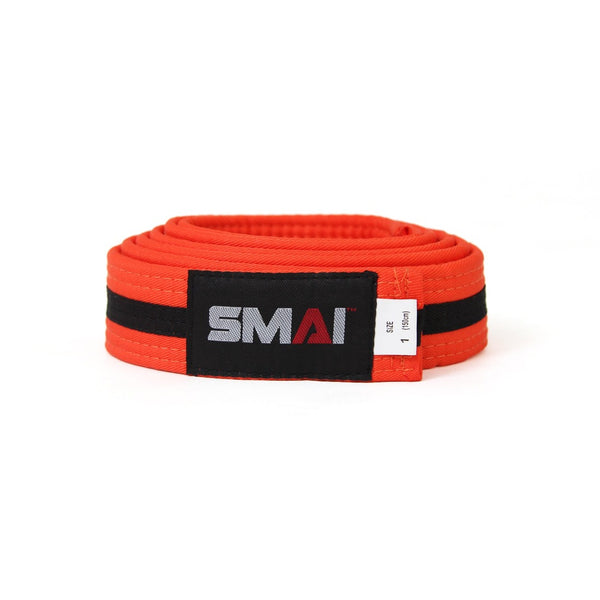 Martial Arts Belt - Black Stripe Orange