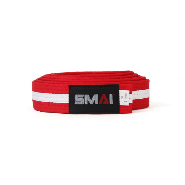 Martial Arts Belt - White Stripe Red